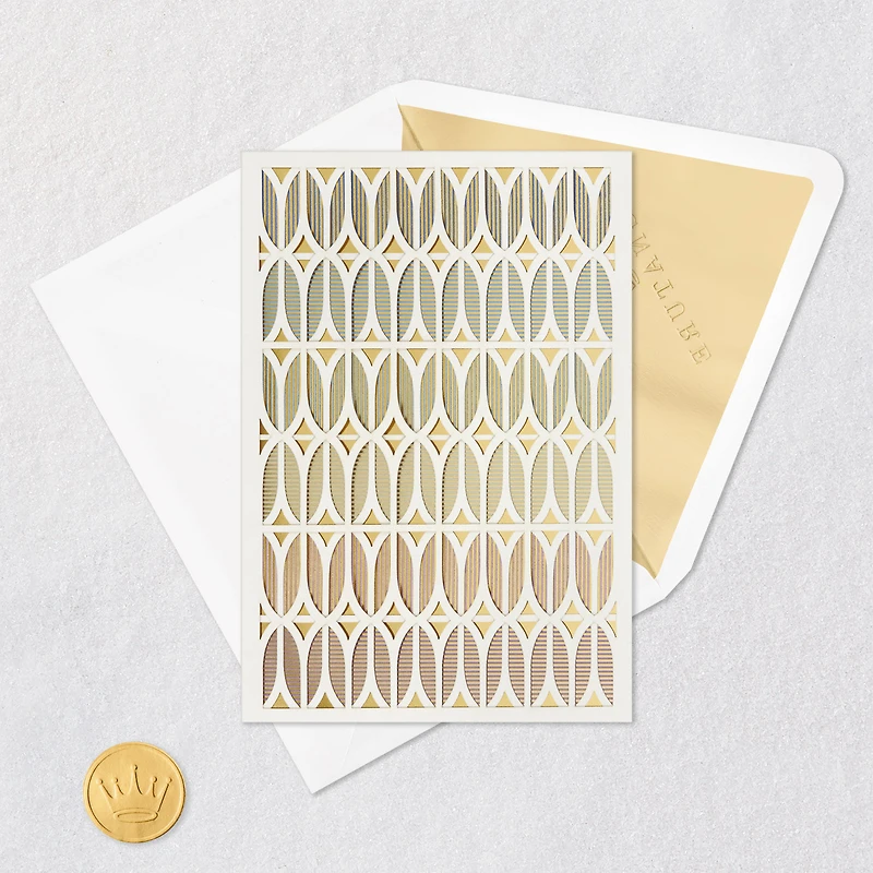 Ombré Laser-Cut Geometric Pattern Blank Card for only USD 7.59 | Hallmark