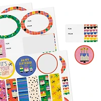 Vanilla-Scented Colorful Birthday Gift Tags and Stickers, 3 sheets for only USD 3.99 | Hallmark
