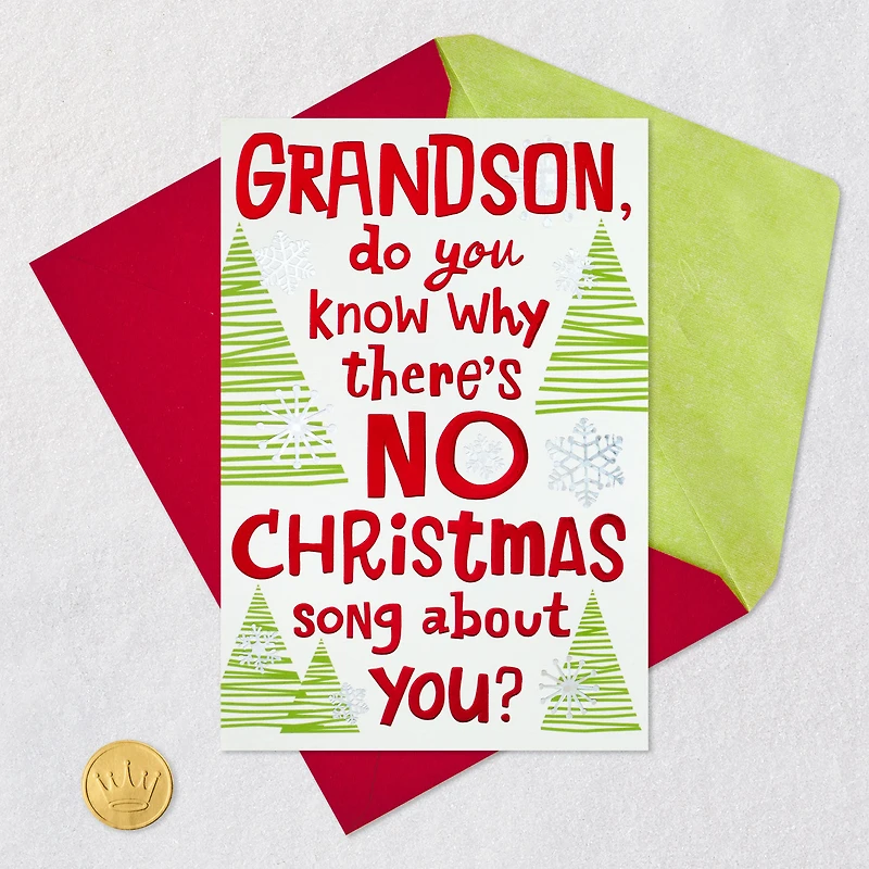 Tis the Season Funny Christmas Card for Grandson for only USD 4.59 | Hallmark