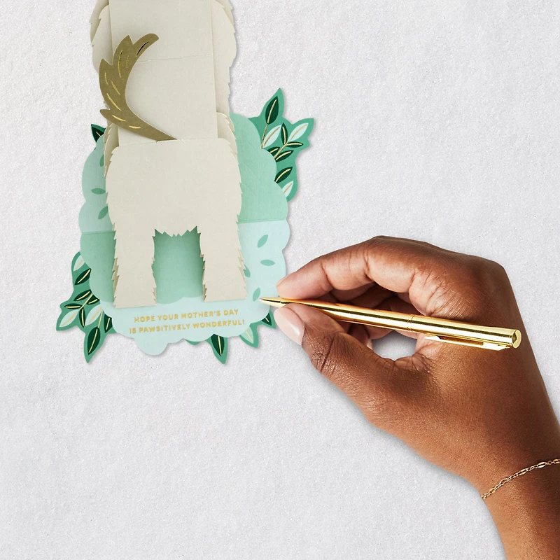 Pawsitively Wonderful Paper Craft Mother's Day Card for only USD 5.99 | Hallmark