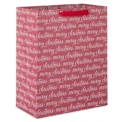 13" Merry Christmas Messages on Burgundy Large Gift Bag for only USD 4.49 | Hallmark