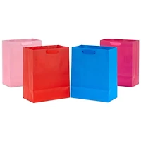 9.6" Assorted Solid Colors 4-Pack Medium Gift Bags for only USD 7.99 | Hallmark