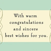 Sincere Best Wishes Congratulations Card for only USD 2.99 | Hallmark