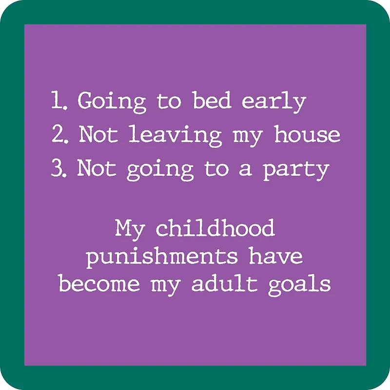 Drinks on Me Childhood Punishments Funny Coaster for only USD 4.99 | Hallmark