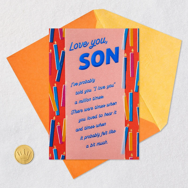 Love You a Million Times Birthday Card for Son for only USD 6.59 | Hallmark