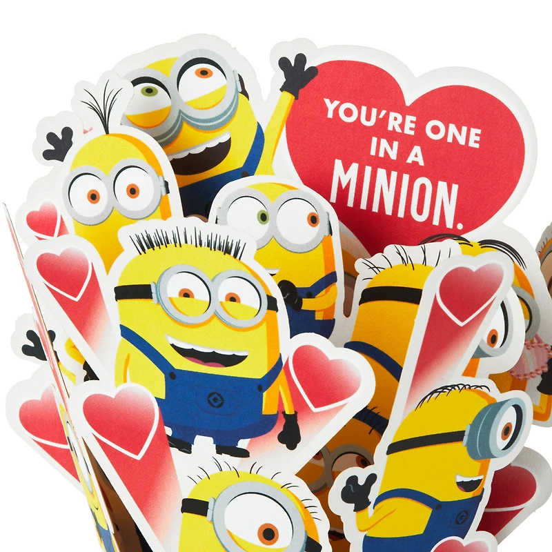 Minions One in a Minion 3D Pop-Up Valentine's Day Card for only USD 8.99 | Hallmark