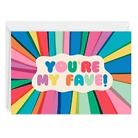You're My Fave Rainbow Rays Custom Birthday Card for only USD 4.99 | Hallmark
