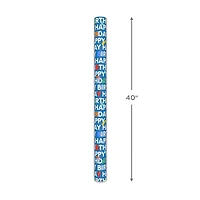 Happy Birthday on Blue Tall Wrapping Paper Roll, 35 sq. ft. for only USD 5.99 | Hallmark
