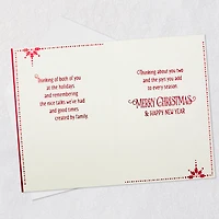 Thinking of the Joys You Add to the Season Christmas Card for Granddaughter and Husband for only USD 5.59 | Hallmark