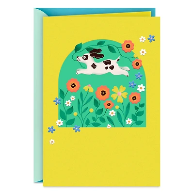 Puppy Dog in Field of Flowers Blank Card for only USD 3.99 | Hallmark