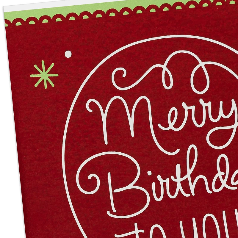 Very Merry Christmas Birthday Card for only USD 4.99 | Hallmark