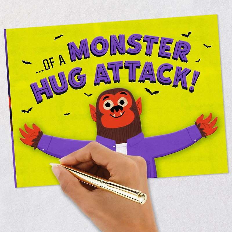 Monster Hug Attack Halloween Card for only USD 3.99 | Hallmark