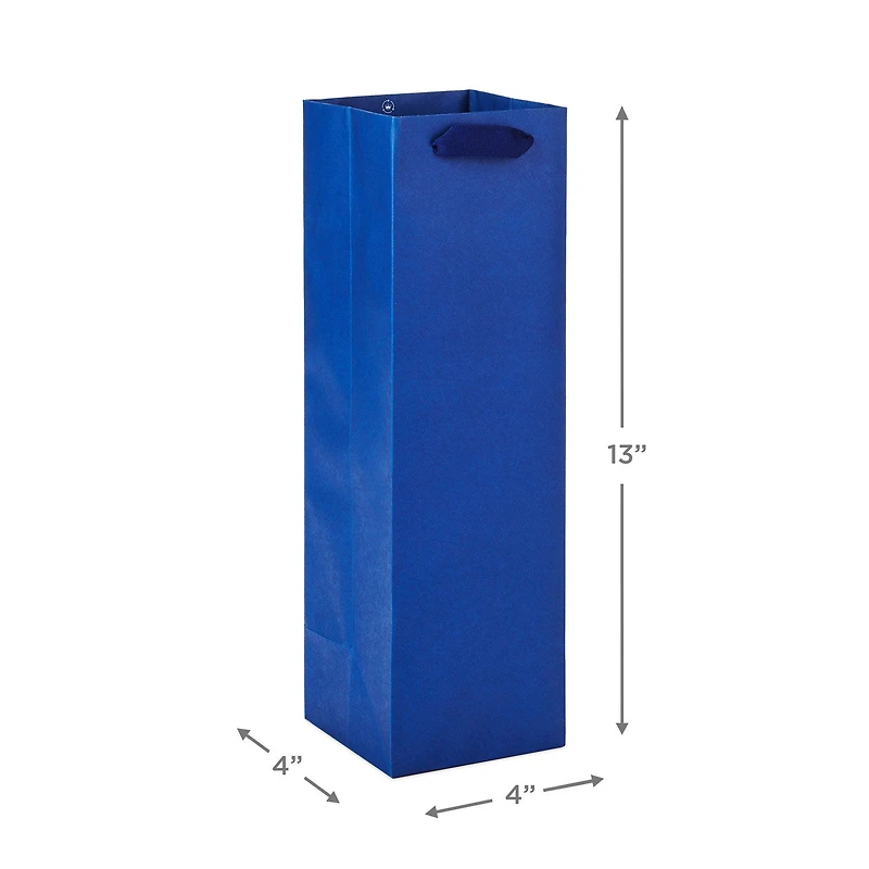 13" Navy Blue Wine Gift Bag for only USD 3.49 | Hallmark