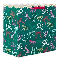 15" Lacey Chabert Collection Bows on Green Extra-Deep Christmas Gift Bag for only USD 6.49 | Hallmark