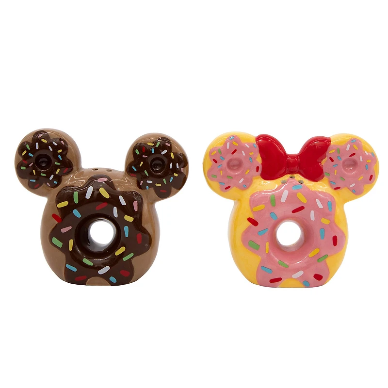 R Squared Disney Mickey and Minnie Donut Salt and Pepper Shakers, Set of 2 for only USD 19.99 | Hallmark