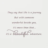 Life Is a Beautiful Adventure Wedding Card With Magnetic Photo Frame for only USD 9.99 | Hallmark