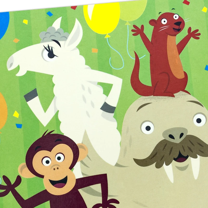 Party Animals Birthday Card for Kids With Mini Cards for only USD 5.99 | Hallmark
