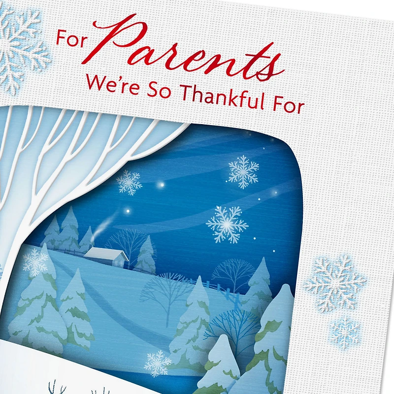 We're So Thankful for You Christmas Card for Parents for only USD 5.99 | Hallmark