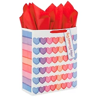 15.5" Pastel Hearts X-Large Valentine's Day Gift Bag With Tissue Paper for only USD 7.49 | Hallmark