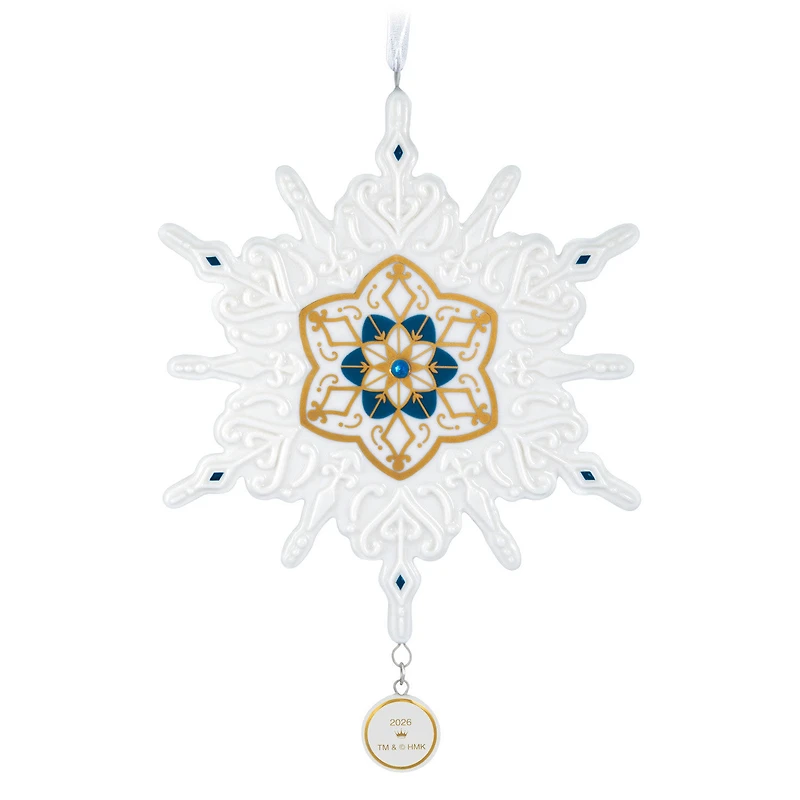 Snowflake 2026 Porcelain Ornament for only USD 24.99 | Hallmark