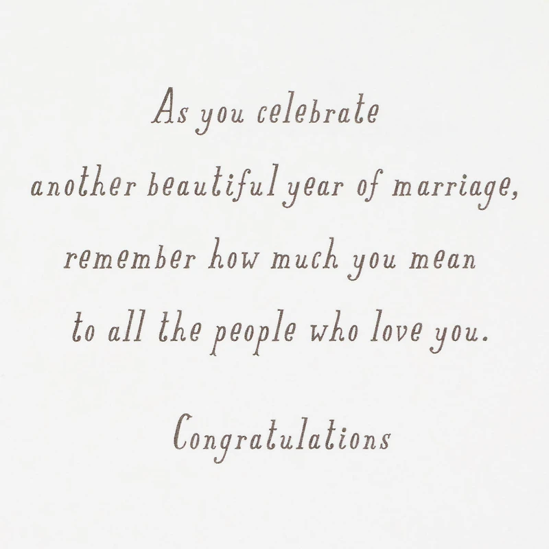 Another Beautiful Year of Marriage Anniversary Card for Couple for only USD 4.99 | Hallmark