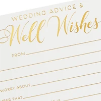Wedding Advice and Well Wishes Note Cards, Pack of 24 for only USD 14.99 | Hallmark
