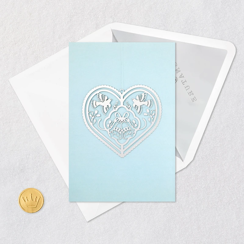 A Love That Only Gets Stronger With Time Wedding Card With Metal Ornament for only USD 9.59 | Hallmark