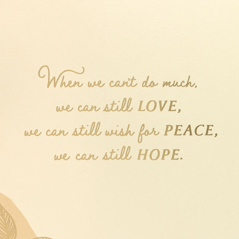 Love, Peace and Hope Encouragement Card With Wooden Token for only USD 8.99 | Hallmark