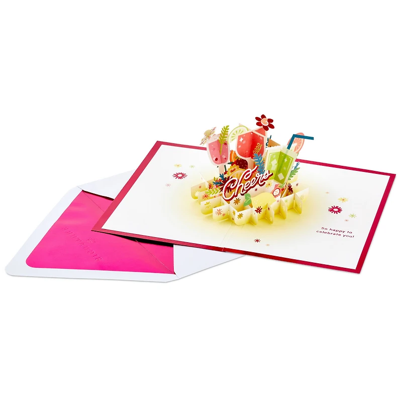 Here's to You Cocktail Toast 3D Pop-Up Card for only USD 12.99 | Hallmark