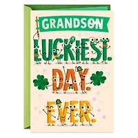 Luckiest Day Ever St. Patrick's Day Card for Grandson for only USD 2.99 | Hallmark