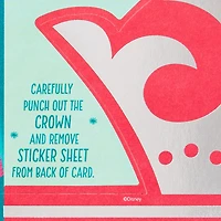 Disney Princess Christmas Card for Granddaughter With Crown and Stickers for only USD 6.59 | Hallmark