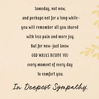 God Walks Beside You Religious Sympathy Card for only USD 4.99 | Hallmark