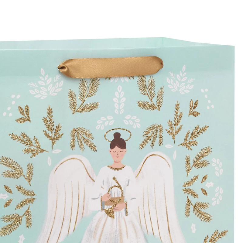 13" Angel Illustration on Blue Large Christmas Gift Bag for only USD 4.49 | Hallmark