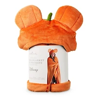 Disney Mickey Mouse Jack-o'-Lantern Oversized Hooded Blanket, 70x50 for only USD 49.99 | Hallmark