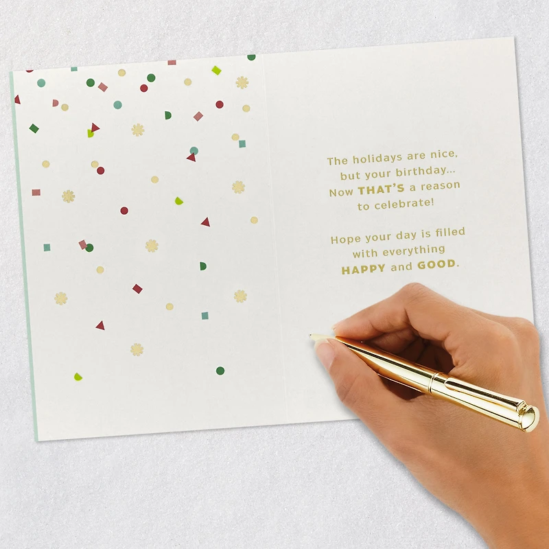 A Reason to Celebrate Christmas Birthday Card for only USD 3.59 | Hallmark