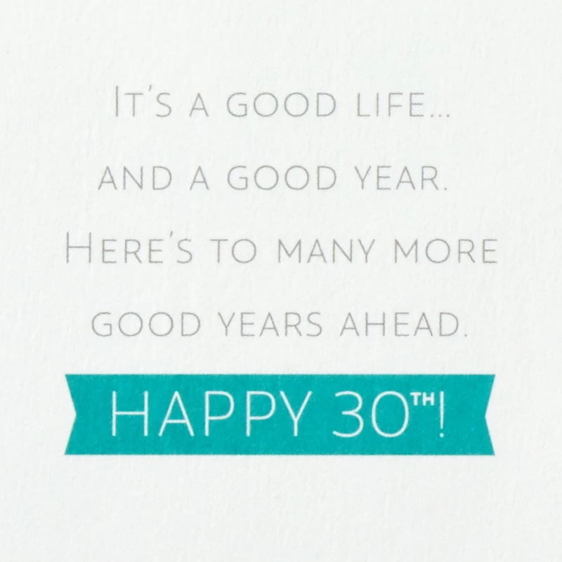 Many More Good Years Ahead 3D Pop-Up 30th Birthday Card for only USD 5.99 | Hallmark