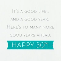 Many More Good Years Ahead 3D Pop-Up 30th Birthday Card for only USD 5.99 | Hallmark