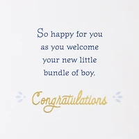 Smiles, Love and Big-Hearted Hugs New Baby Boy Card for only USD 4.99 | Hallmark