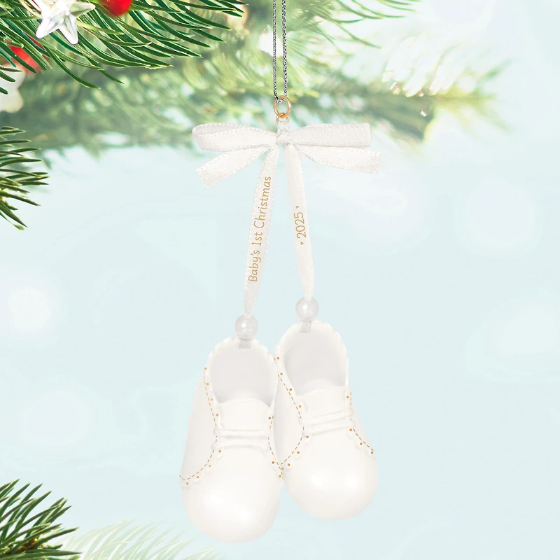 Baby's 1st Christmas Baby Booties 2025 Porcelain Ornament for only USD 30.99 | Hallmark