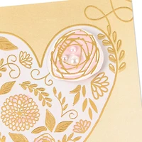 Bejeweled Floral Heart Blank Card for only USD 5.59 | Hallmark