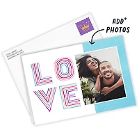 Personalized Rainbow Lettering Love Photo Card for only USD 4.99 | Hallmark