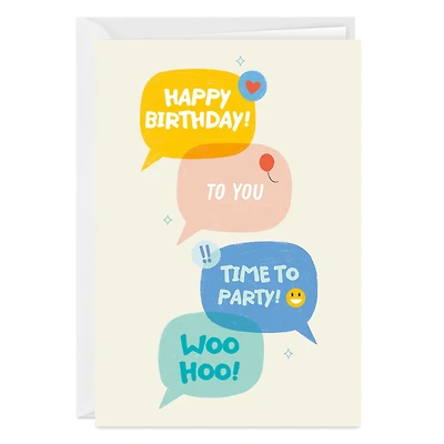 Text Message Bubbles Custom Birthday Card for only USD 4.99 | Hallmark