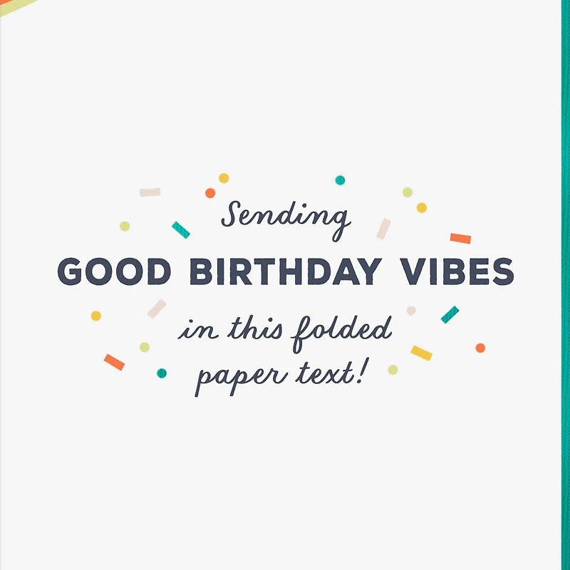 Folded Paper Text Birthday Card for only USD 3.59 | Hallmark