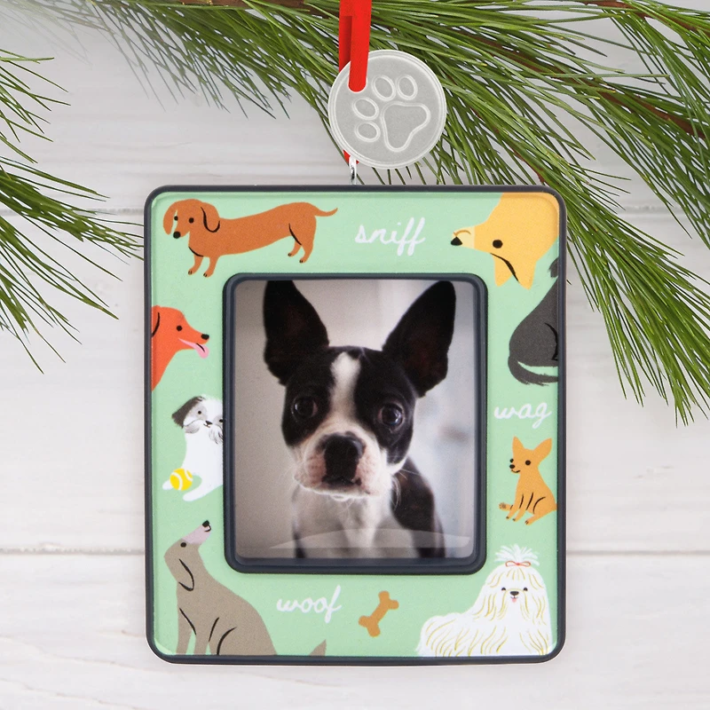Cute Pups Photo Frame Hallmark Ornament for only USD 14.99 | Hallmark