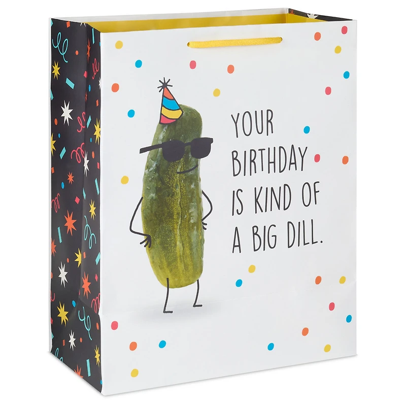 13" Kind of a Big Dill Large Birthday Gift Bag for only USD 4.49 | Hallmark