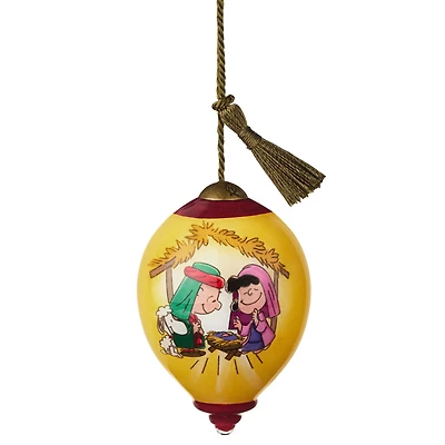 Peanuts® Ne'Qwa Art® Christmas Pageant Hand-Painted Glass Hallmark Ornament for only USD 40.49 | Hallmark