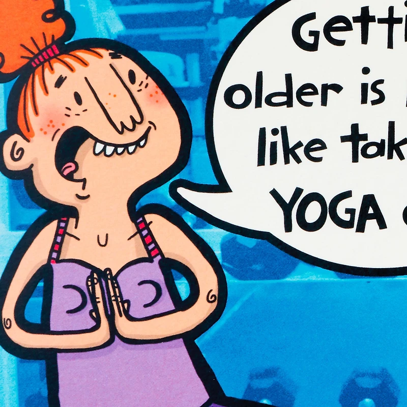 Yoga Fart Joke Funny Birthday Card for only USD 4.59 | Hallmark