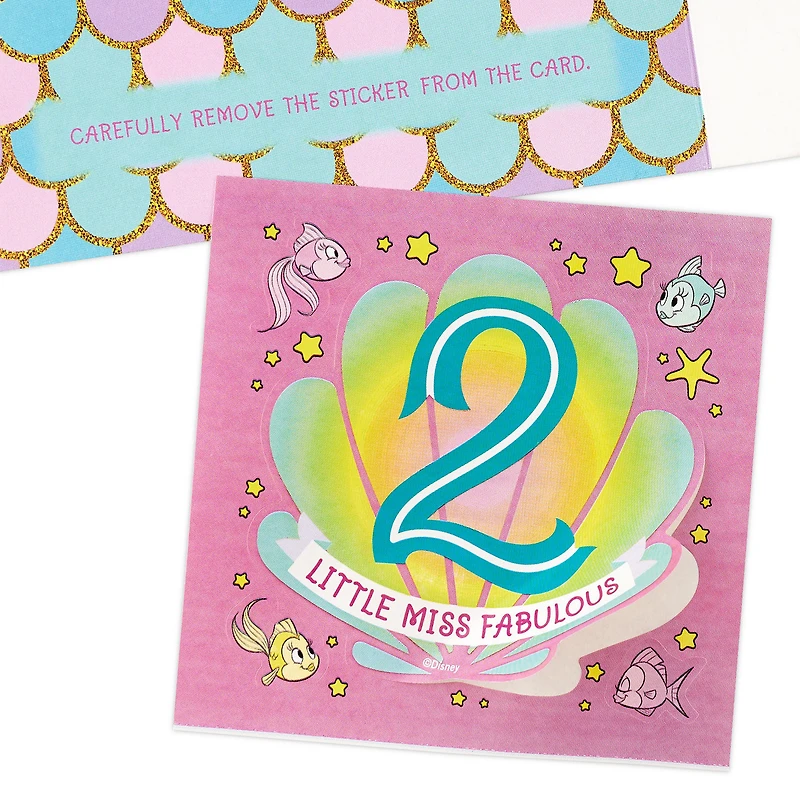 Disney Minnie Mouse You're Twice the Fun 2nd Birthday Card With Sticker for only USD 3.99 | Hallmark
