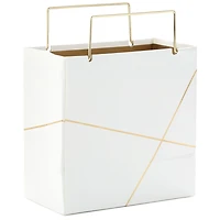 White With Gold Small Square Gift Bag, 5.5" for only USD 4.99 | Hallmark