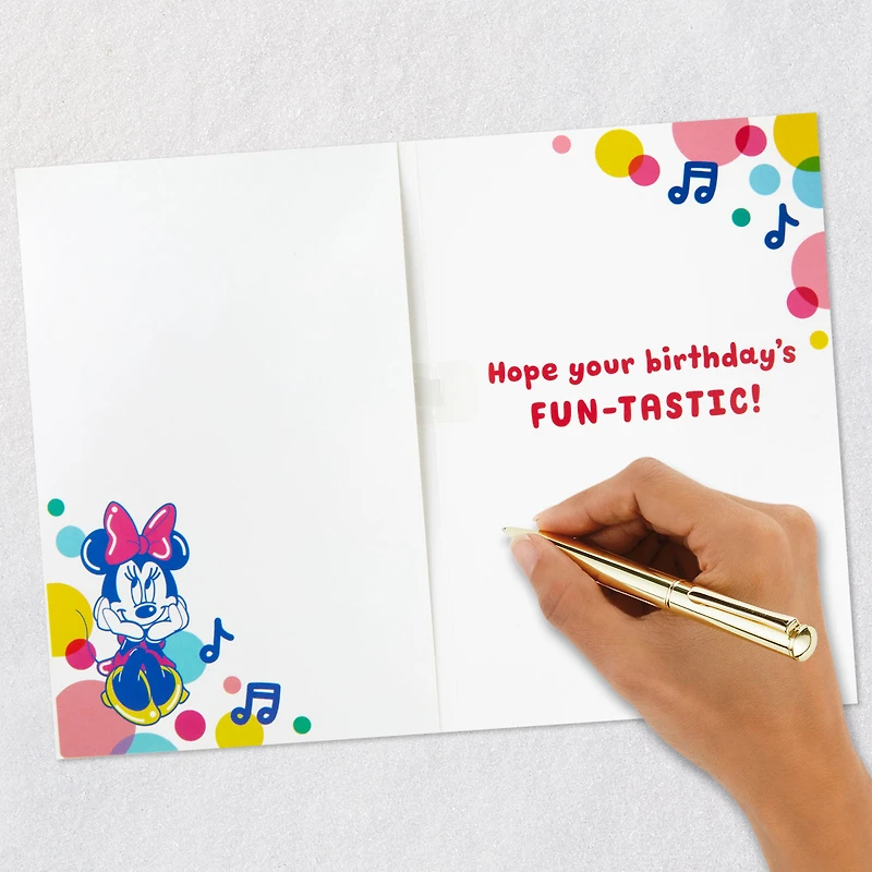 Disney Minnie Mouse Fun-tastic Musical 4th Birthday Card for only USD 5.99 | Hallmark